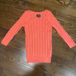 AEO women’s small sweater in coral